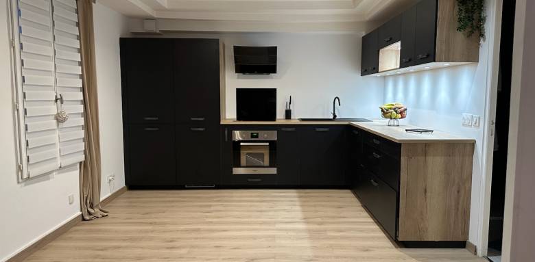 Sol de cuisine en parquet stratifié