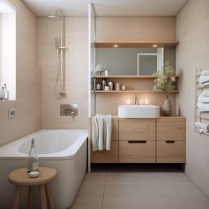 Optimisez l'espace pour créer une salle de bain parentale