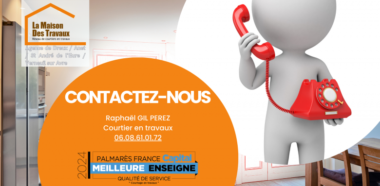 Courtier en travaux à Dreux : contactez-nous ! – Raphaël Gil Perez vous accompagne dans vos projets de rénovation avec des artisans certifiés et un service de qualité.