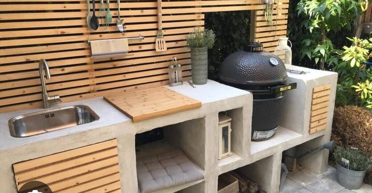 meubles pour une cuisine extérieure