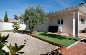 Terrain de pétanque jardin