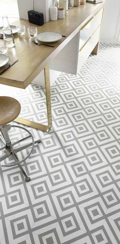 Sol en vinyle style parquet 