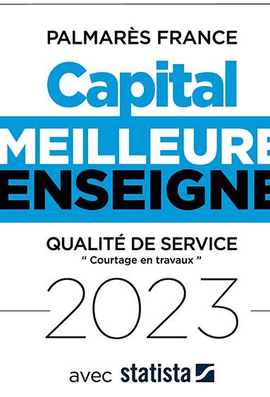 La Maison des Travaux, élue meilleure enseigne 2023 pour sa qualité de service !
