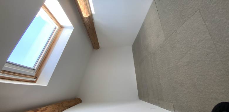 Rampants de toiture isolés et doublés en placo - Nantes 44