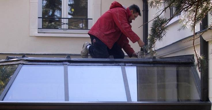 Rénovation jonction mur maison et véranda