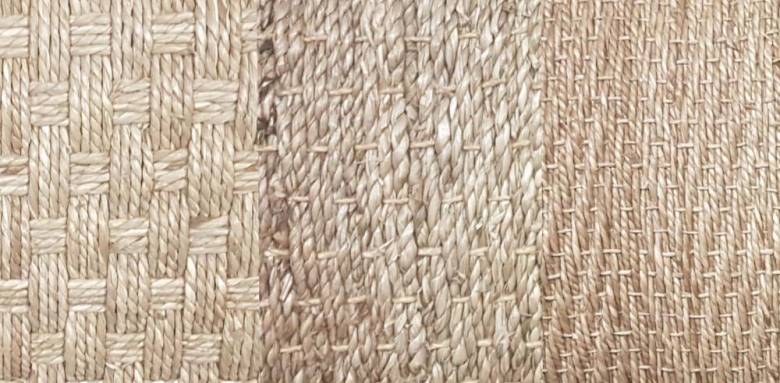 Jonc de mer - les trois type de tissage -