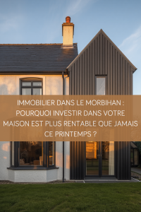 Photographie d'une maison traditionnelle blanche avec une extension moderne en zinc anthracite à la lumière du soir.