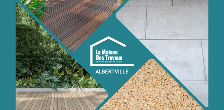 Echantillon matériaux pour terrasse : bois naturel, composite, carrelage, béton désactivé