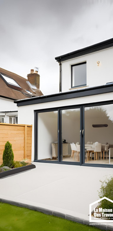 Agrandissement maison plain-pied par extension latérale