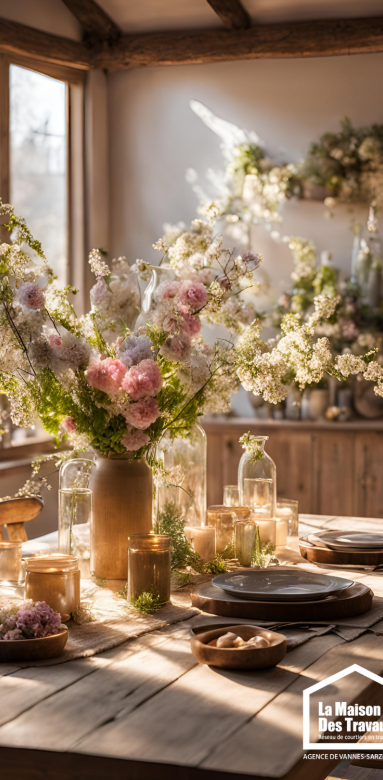 fleurs fraiches decoration salon