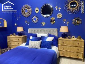 Ambiance chambre bleu Maison & Objet 2023
