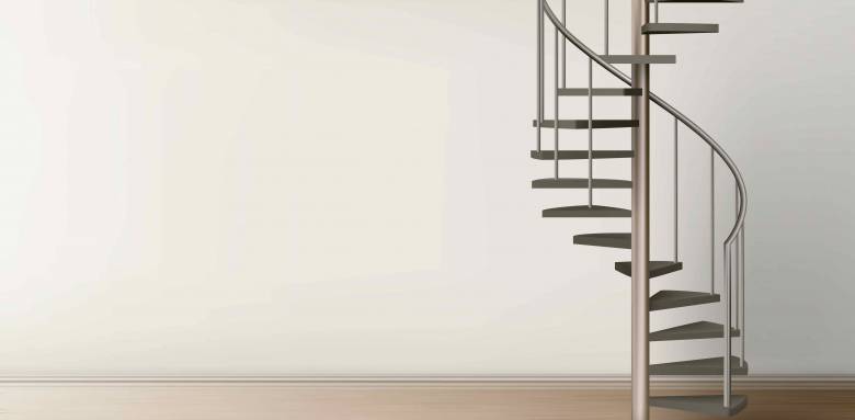 Escalier hélicoïdal minimaliste à Brignais 69530