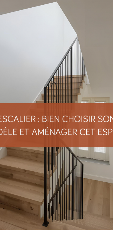 Escalier bois moderne à Vannes