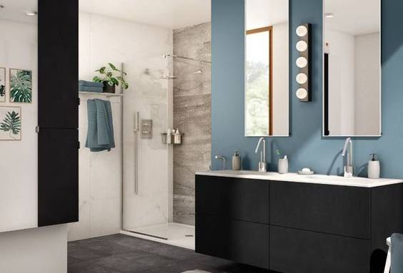 Travaux de peinture décorative dans la salle de bain - Bouc-Bel-Air 13