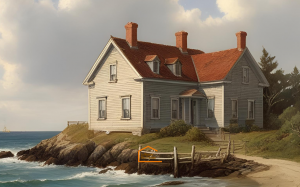 maison ancienne en bord de mer