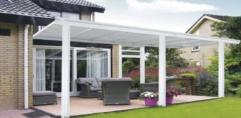 pergola bioclimatique aluminium teinte blanc
