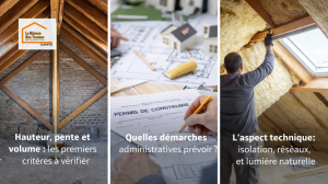 Analyse de la hauteur, de la pente et du volume pour déterminer si des combles sont aménageables avant tout projet de rénovation.