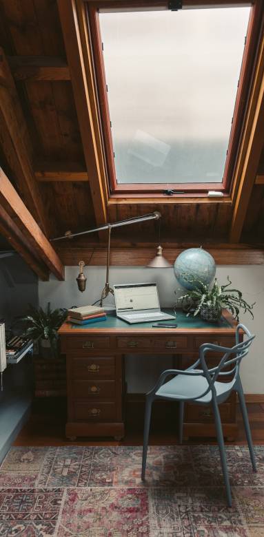 Aménagement de combles - Bureau style "steampunk"