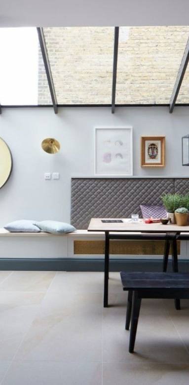 Verrière de toit  plateen ville pour salle à manger