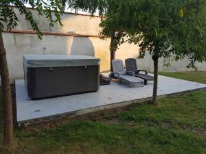 Construction d'une terrasse pour un spa en Seine et Marne