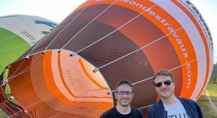 Fabrice Toledano, directeur de La Maison des Travaux Val d'Yerres, et Christophe Tolence