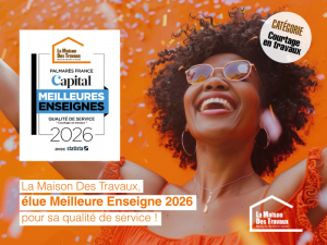 🎉 La Maison Des Travaux élue Meilleure Enseigne 2026 ! 🏆