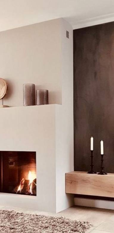 Cheminée moderne en appartement