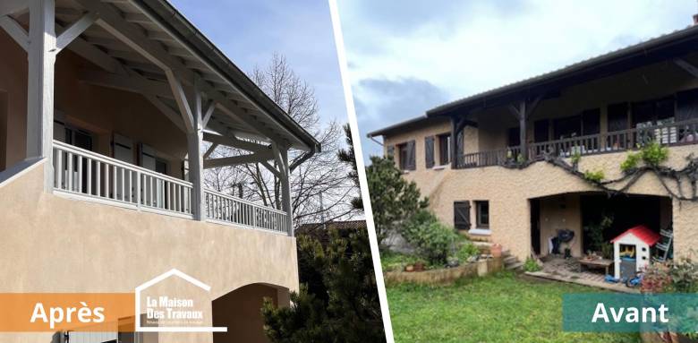 Rénovation et valorisation immobilière à Francheville 69340 - extérieur maison