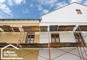  Ravalement de façade enduite et peinte