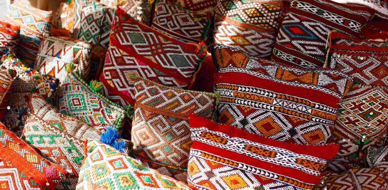 Coussins avec motifs wax