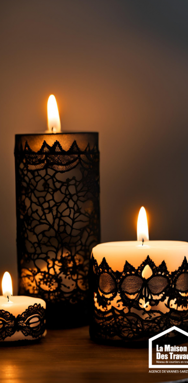 bougies personnalisees halloween diy