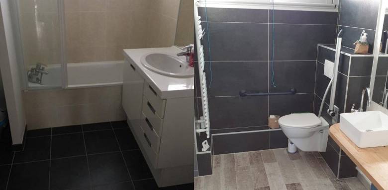 Rénovation d'une salle de bain PMR - Nantes 44