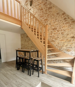 garde corps en bois pour cette mezzanine