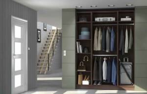 Aménager un dressing dans une entrée