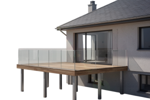 Terrasse sur pilotis Thonon les bains