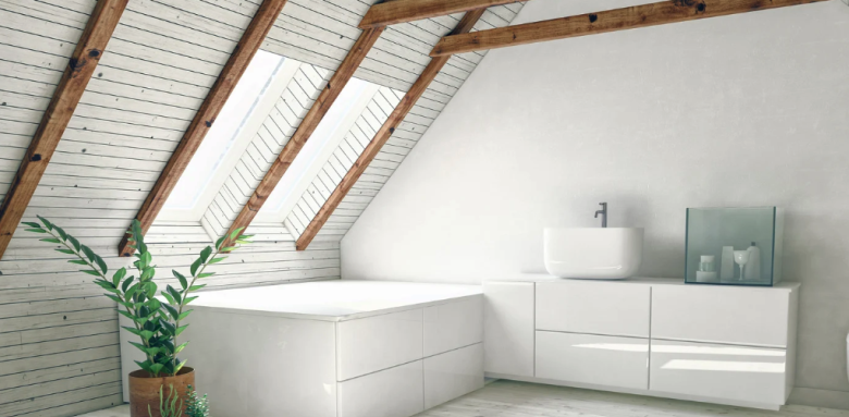 Aménagement salle de bain sous les combles
