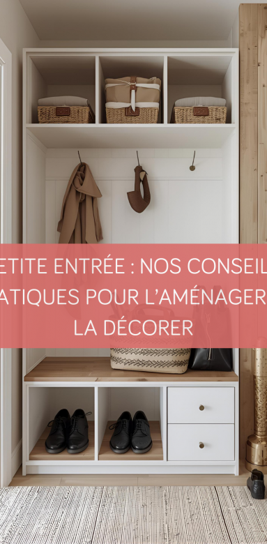 Aménagement petite entrée avec rangements malins