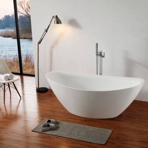 baignoire ilot acrylique autoportante