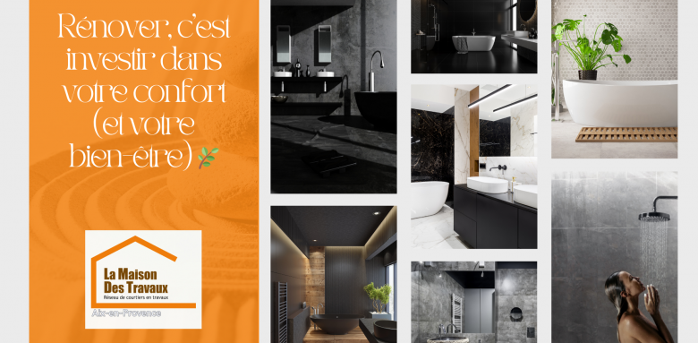 Rénover votre salle de bains à Aix-en-Provence et Venelles est un investissement dans votre confort et votre bien-être.