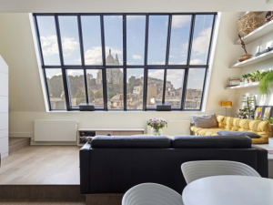 Verrière de toit un pan pour appartement en ville