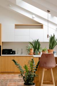 Agrandissement de maison avec puits de lumière pour la cuisine