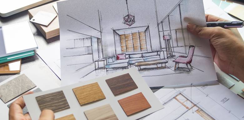 Un architecte d'intérieur pour la rénovation d'une maison en Indre-et-Loire.