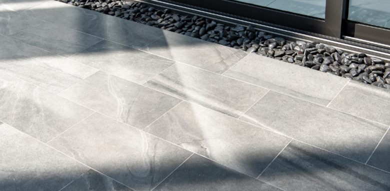 Terrasse en carrelage à Arras 