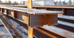 Une extension de maison en acier.