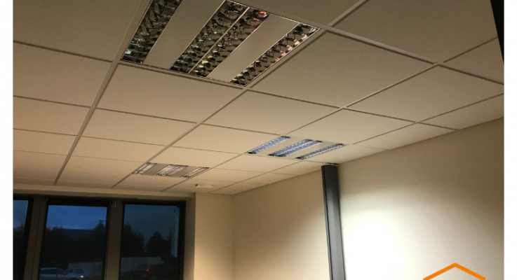 Réfection du plafond d'un local professionnel à Saint-Contest 