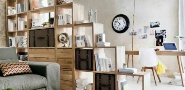 Bibliothèque de séparation Source Elle décoration et Pinterest