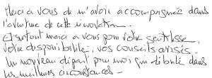 Témoignage cliente