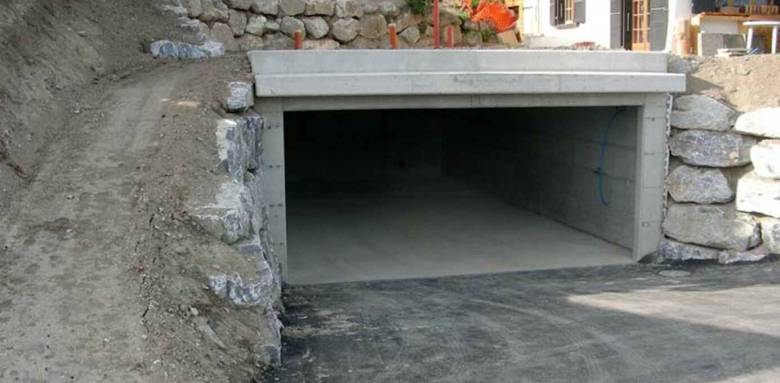 Garage enterré - construction -