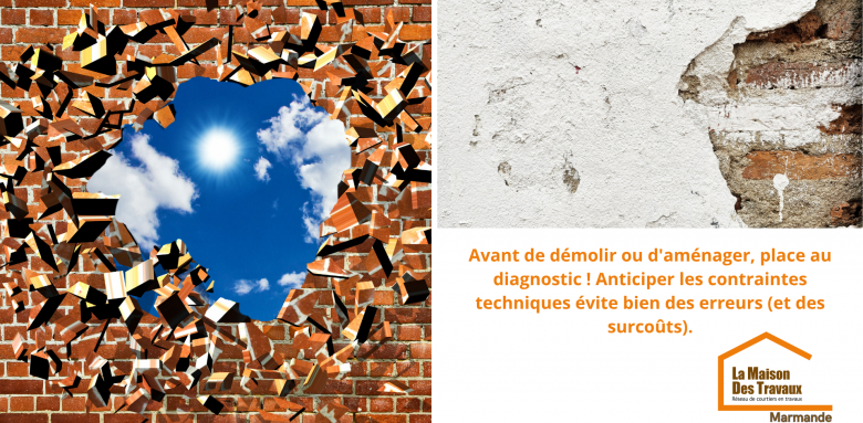 Avant de casser un mur, posez les bonnes questions ! Un diagnostic technique, c’est la clé pour éviter les erreurs coûteuses.