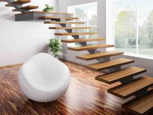 escalier flottant